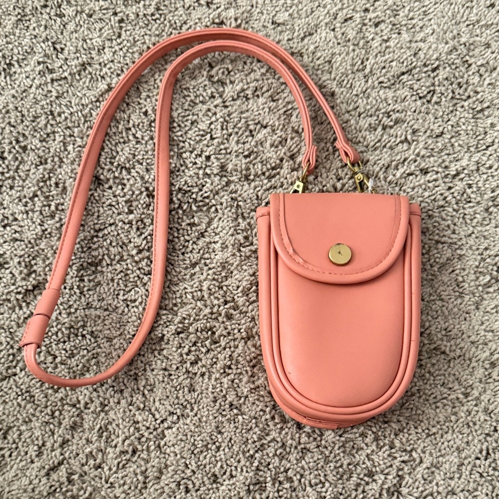 Anthropologie Coral Crossbody Bag